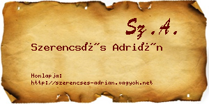 Szerencsés Adrián névjegykártya