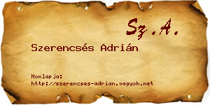 Szerencsés Adrián névjegykártya